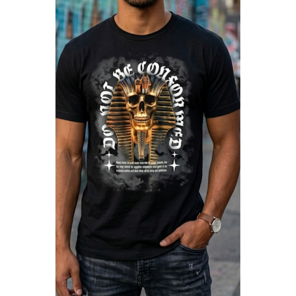 Zuni Sportswear Black Men's Do‎ No Be Conformed Short Sleeve T Shirt  Size XXL